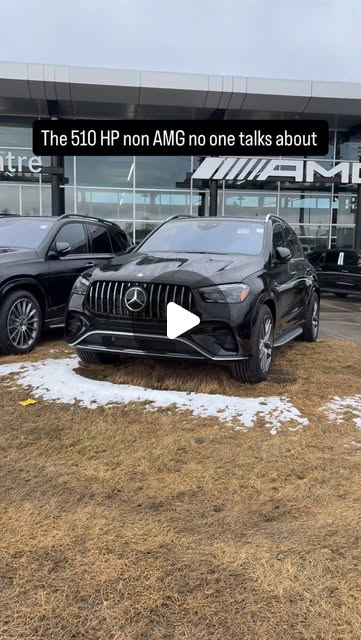 Reel: a black Mercedes GLE580 at a dealership